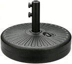 20 Inch 50 Lbs Fillable Heavy Duty Umbrella Base, Stable Outdoor Stand, Durable Holder for Lawn Patio Deck and Poolside Parasols, Black50 by Unknown