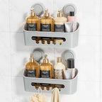 LEVERLOC Shower Caddy Suction Cup,Shower Organizer Bathroom Shelf by LEVERLOC