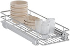 Pull Out Cabinet Organizer, 10.5" W x 21.5" D, Heavy Duty Chrome Slide Out Shelf for Narrow Base Cabinets, Sliding Wire Basket Drawer for Spices, Bottles, Snacks & Cleaning Supplies by Unknown