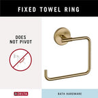 Delta Hand Towel Holder | Square Champagne Bronze Ring for Hanging Towels in Kitchen, Bathroom | Trinsic Accessories - Image 3