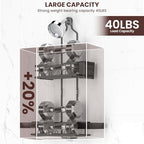 Rustproof Shower Caddy Hanging with Soap Holders for Bathroom, Grey - Image 3