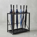 Folding Umbrella Storage Stand Rack Holder Organizer Free Standing Industrial Umbrella Rack for Entryway Home Commercial Office Hotel Entry Hallway Patio Décor with Removable Drip Tray by GLGLOBALLIFE--Abrandthatyoucantrust