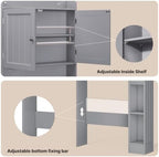 Ahomly Over The Toilet Storage Cabinet, 29.9" W, Espresso - Image 5