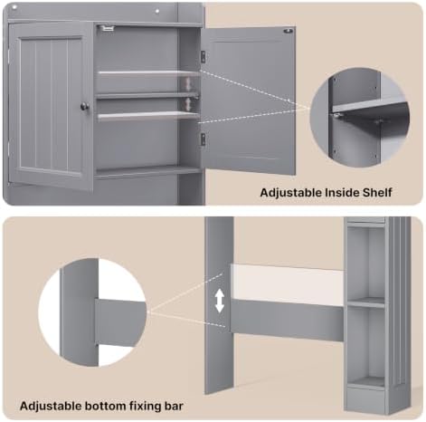 Ahomly Over The Toilet Storage Cabinet, 29.9" W, Espresso - Image 5