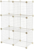 Amazon Basics Cube Wire Grid, 6-Cube, 12 x 12-Inches, White by AmazonBasics