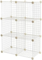 Amazon Basics Cube Wire Grid, 6-Cube, 12 x 12-Inches, White by AmazonBasics