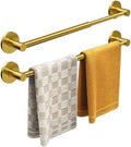 Magnetic Towel Bar, Adjustable Towel Rod, Brushed Gold, 2 Pack by MIROAMZ