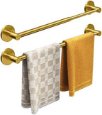 Magnetic Towel Bar, Adjustable Towel Rod, Brushed Gold, 2 Pack by MIROAMZ