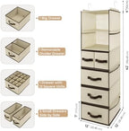 GRANNY SAYS Hanging Closet Organizer, 5 Drawers, 6 Shelves, 6 Pockets - Image 3