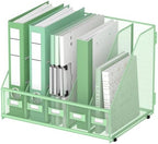 DALTACK 5-Slot Magazine File Holder, Metal Binder Holder, Mint Green by DALTACK