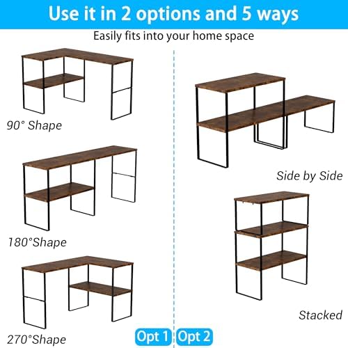 Golener Kitchen Counter Organizer, Countertop Shelf, Adjustable, Stackable - Image 6