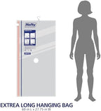 Hefty Hanging Compression Bags 3 Extra Long Vacuum Garment Storage Bags for Clothes, Travel, Closet Organization (60 X 27 Inches) (X-Large) (Pack of 3) - Image 7