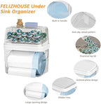 2-in-1 Trash Bag Holder Laundry & Dishwasher Pods Container,Garbage Bag Dispenser with Removable Lids,Kitchen Organizer and Under Sink Storage Box - Image 7