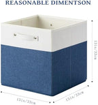 FinishingBo 13x13x13 Storage Cube Bins 6 Pack, Cube Shelf Baskets - Image 3