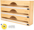 Bamboo 3-in-1 Wrap Dispenser with Cutter - 12" Rolls - 1 Unit by BambooMN