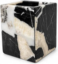Natural Calacatta Black Marble Makeup Brush Holder, Pen Holder by Unknown