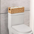 Vagusicc Wicker Storage Basket, Wicker Baskets with Handles, Toilet Paper Basket for Toilet Tank Top, Small Wicke Baskets for Organizing Shelves, 2-Pack - Image 3