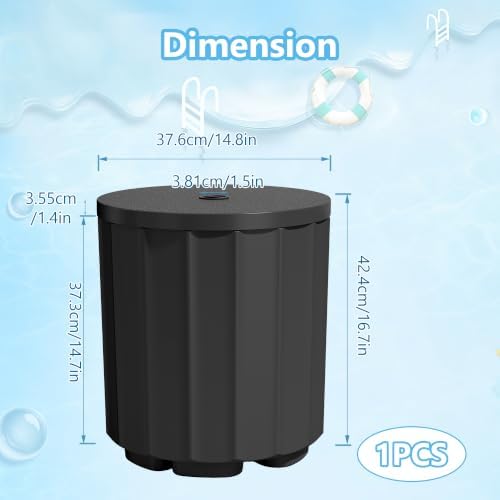 NicBex 2 in 1 Umbrella Stand Table with 1.5 Inch Hole, Black - Image 2