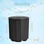 NicBex 2 in 1 Umbrella Stand Table with 1.5 Inch Hole, Black - Image 2