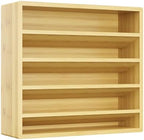 Orimade 4 Tier Spice Rack Organizer for Cabinet, Freestanding Bamboo Seasoning Rack for Countertop, Cupboard, Pantry, Kitchen, 13.18 x 4.13 x 12.2 inches(Spice Jars Not Included) by Orimade