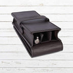 DiLoro Leather Triple Pen Case Pencil Pouch Holder for Three Fountain Ballpoint Rollerball Pens and Pencils - Image 6