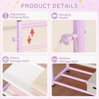 Kids Clothing Rack 2 Tier Baby Closet Toddler Dress up Racks - Image 5