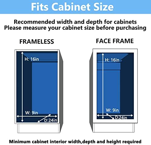 LOVMOR 2 Tier Individual Pull Out Cabinet Organizer 7.5" W x 21.5" D, Slide Out Kitchen Cabinet Storage Sliding Shelves - Image 4