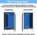 LOVMOR 2 Tier Individual Pull Out Cabinet Organizer 7.5" W x 21.5" D, Slide Out Kitchen Cabinet Storage Sliding Shelves - Image 4