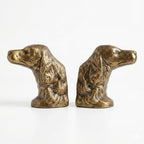 Decorative Bookends for Shelves, Gold Dog Heavy Bookends for Heavy Books, Vintage Book Ends Unique Cast Iron Bookends for Home Office Decor 4.8Lbs - Image 4