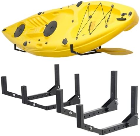 Wallmaster Kayak Storage Hooks, Adjustable Garage Kayak Storage Hangers by Wallmaster