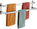 KOKOSIRI Towel Bars Bath Towel Holders 32 Inches Chrome Bathroom 2-Tiers Ladder Towel Rails Wall Mounted Towels Shelves Rack Polished Stainless Steel, B5008CH-L32 by KOKOSIRI