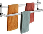 KOKOSIRI Towel Bars Bath Towel Holders 32 Inches Chrome Bathroom 2-Tiers Ladder Towel Rails Wall Mounted Towels Shelves Rack Polished Stainless Steel, B5008CH-L32 by KOKOSIRI