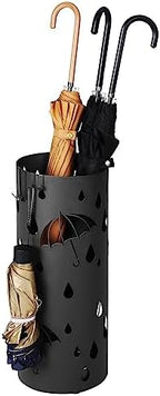 SONGMICS Umbrella Stand, Steel Round Holder Rack, 6.7 x 6.7 x 16.1 Inches by SONGMICSbySONGMICSHOME