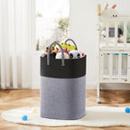 Laundry Basket,Woven Cotton Rope Laundry Hamper,Versatile Storage for Dirty Clothes,Baby Toys,and Blankets in Bathroom, Nursery,and Living Room (Black, 60L) - Image 6