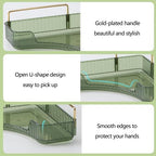 shuang qing 3-Tier Corner Bathroom Counter Organizer – Classic Storage Shelf for Makeup, Perfume & Toiletries, Space-Saving Countertop Tray Fits Bathroom, Dresser, Kitchen (Sage Green) - Image 3