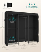 SONGMICS Closet Organizers and Storage, Clothes Rack with Shelves - Image 5