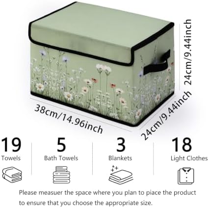 Fabric Storage Bins with Lids,Under Bed Storage Containers 3Pack - Image 2