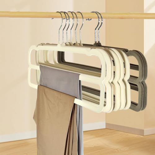 30 Pack Velvet Pants Hangers Beige - Image 5
