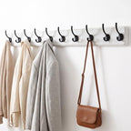 WEBI Coat Rack Wall Mount,38 9/16" Long,10 Hooks,Coat Hooks Wall Mounted Large Coat Hanger Wall Hooks for Hanging Coats,Clothes,Jacket,Hats,Entryway,Black/White - Image 5