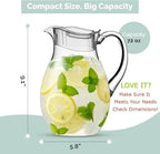 Plastic Water Pitcher (2-Pack Clear) - Image 5