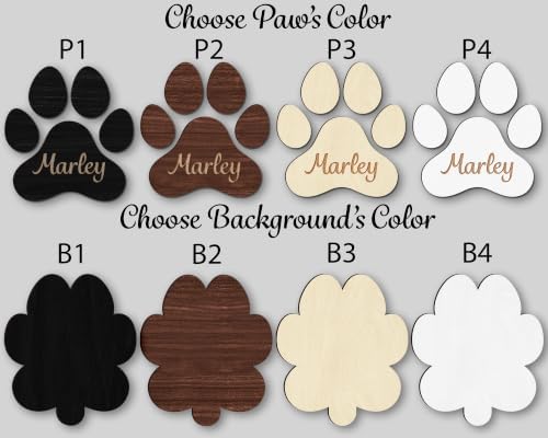 Personalized Dog Leash Holder, Custom Dog Paw Harness Wall Hanger Organizer with Name, Decorative Hooks for Leashes, Keys, Collars, Leash Rack Wall Mount for Entryway, Hallway, Gift for Pet Lovers - Image 6