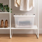 IRIS USA 4-Pack 40 Quart Storage Bins with Lids, Pearl - Image 6