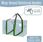 VENO 10 Pack Heavy Duty Moving Bags, Extra Large Storage Bags with Reinforced Handles & Strong Zippers, Foldable & Reusable Moving Box Alternative for Clothes & Dorm Storage - Image 2