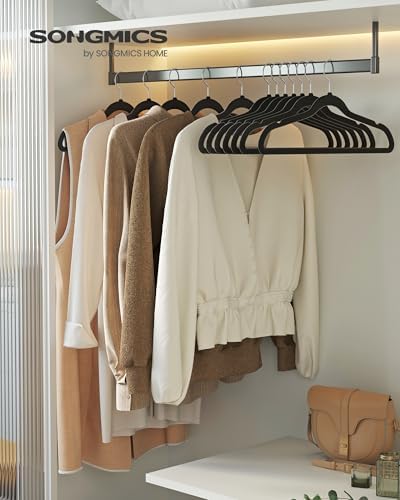 SONGMICS Velvet Hangers 150 Pack, Non-Slip, Heavy-Duty, Space-Saving - Image 2