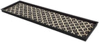 Anji Mountain Heavy Duty Waterproof Rubber Shoe Storage Mat Organizer/Boot Storage Multi Use for Entryway with Coir, Black and Ivory Insert, Fits 4 Pair (46.5" Wide) by AnjiMountain