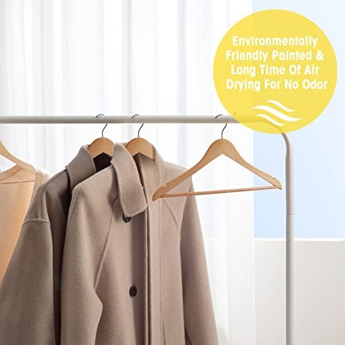 Wooden Hangers 90 Pack,Wooden Clothes Hanger for Daily Used,Heavy Duty Wood Hangers with Pant Bar & Precisely Cut Notches,Premium Hanger for Heavy Coats,Shirts,Suits,Dresses (Natural) - Image 5