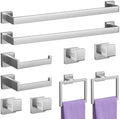10-Pieces Brushed Nickel Bathroom Accessories Set 23.6 Inch Towel Bar Set. by PNWNNHInc