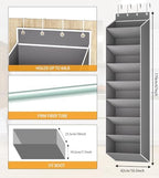 KYEVIS Over The Door Shoe Organizer Storage Fit 16-24 Pairs Hanging Shoe Rack Organiser for Closet Door, Deep Pocket Shoe Holder for Sneakers,Boots Storage(2 Pack Gray) - Image 7
