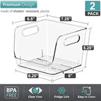 Sorbus Clear Pantry Organizer with Stackable Storage Bins, Open Front - Image 3