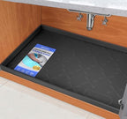 SIKADEER Waterproof Under Sink Mat Silicone 28" x 22" Kitchen Cabinet liner by SIKADEER